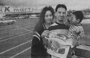 Claudia Luevano and William Medina didn't think it was an accident that their son's Cookie Monster t-shirt was teaching him obscenities