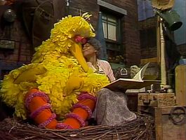 Clarice Taylor (Grace) & Big BirdSesame Street Episode 1185