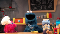 Cookie Monster's Foodie Truck: Pancakes with Maple Syrup