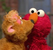 Curly Bear & ElmoSesame Street Episode 4264