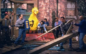 production photo of the clean-up