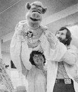 Captian Link Hogthrob being performed by Jim and Jane Henson.