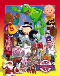Macysthanksgivingdayparade2002promotion.jpg (129 KB) Promotional art for the 2002 parade, featuring Kermit the Frog along with balloon newcomers Nick Jr's Little Bill, Charlie Brown, and Mr. Monopoly.