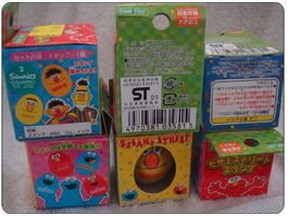 Sanrio egg rubber stamp package back