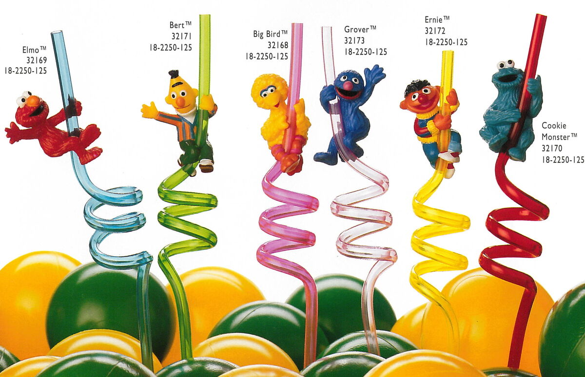 Sesame Street Straw Tips Straw Tip Covers 