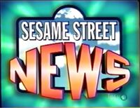 The Sesame Street News logo used during the 1998 news coverage of Slimey's moon mission (1998).