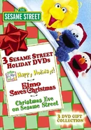 DVD2002 Sony Wonder 3 disc set with Christmas Eve on Sesame Street (video) and Elmo's World: Happy Holidays!