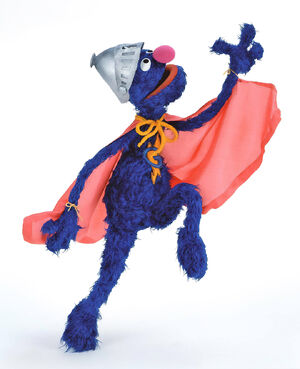 Grover's alter-ego, Super Grover.