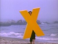 X-on-beach