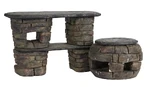 #124 ― The Dark Crystal: Age of Resistance ― Stone Side Tables from Deet's House (A) (sold for $1,000)