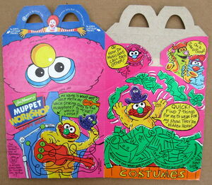 Mcdonalds 1994 muppet workshop happy meal box premium 3
