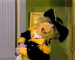 Miss Piggy dressed as George Washington for the 1982 I Love Liberty special.