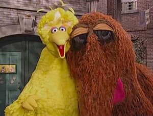 Big Bird and his best friend, 