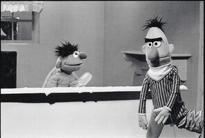 Ernie, Bert, Oz's arm