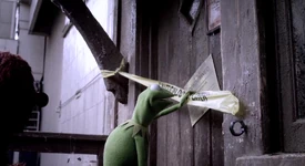 Stage door of the theatre located in Hollywood as seen in 2011's The Muppets