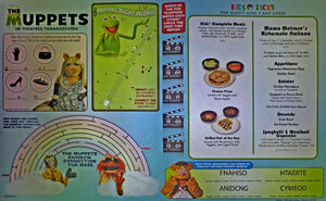 The kids menu at Mama Melrose's Ristorante Italiano (across from the  gift shop) in November 2011.