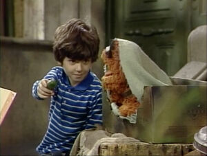 Jonathan helps lure  out from under his blanket in Episode 2700.