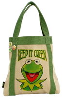 Kermit green tote bag