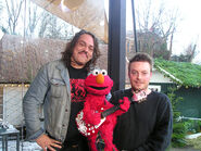 Lorenzo with Elmo and Thomas Ross