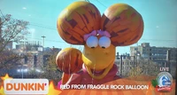 Red Fraggle balloon at the 2023 6abc Dunkin' Donuts Thanksgiving Day Parade