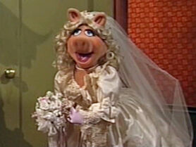 Piggy marries Ed Grimley in episode 110 of Muppets Tonight.