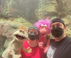 Ingrid Hansen and Kanja Chen with Little Rago and Pogey