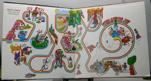 Gatefold interior, with a reprinting of the map originally made for  for "" track.
