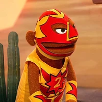 brown wrestler in Cowboy the Musical