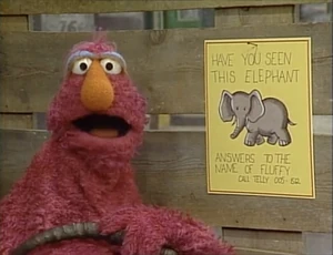 An artistic rendering of Fluffy when she is lost in .