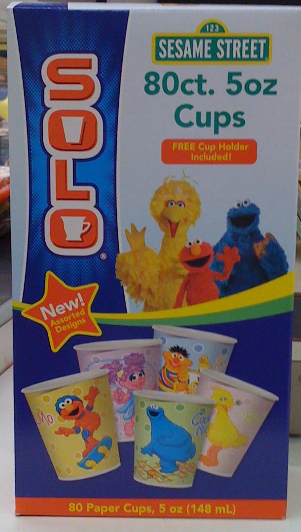 Sesame Street paper cups and plates (Solo) | Muppet Wiki | Fandom