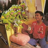 Alfonso Ribeiro with the Frog Scouts in Muppet Magazine, 1984