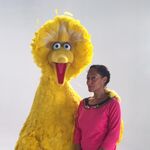 Tracee Ellis Ross and Big Bird