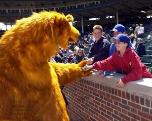 The Story Behind the Chicago Cubs' Nightmare-Inducing Bear Mascot