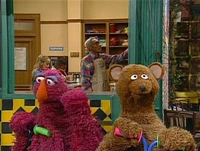 Baby Bear and Telly in Sesame Street Episode 3684.