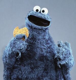 Cookie monster puppet