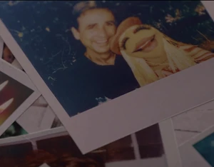 Bostick photographed with , seen in "