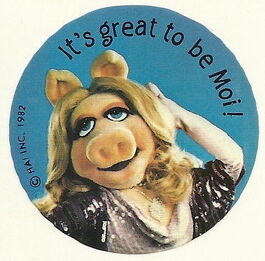 "It's Great to be Moi!" sticker 1982