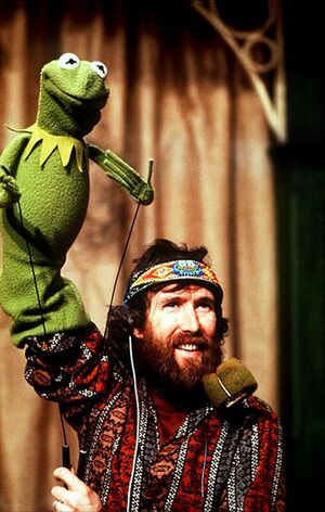 Henson performing Kermit