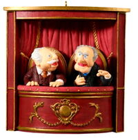 Statler and Waldorf, 2008 (When the button is pushed on the front, the ornament plays classic sound clips of Statler and Waldorf's critiques from The Muppet Show.)