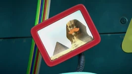 Mustachioed Sphinx in "The Froginizer"