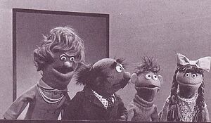 Four examples of Anything Muppet characters from the song, "