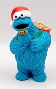 Cookie Monster as Santa