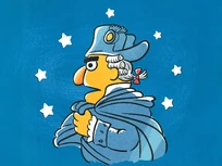 Bert in a 2015 Presidents Day image Sesame Street Instagram