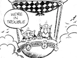 Statler and Waldorf in The Muppets comic strip (August 12, 1982)