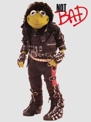 Kermit as Michael Jackson