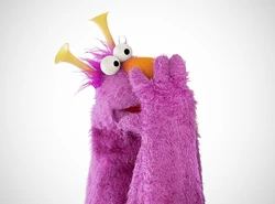 Honker purple fur and hair