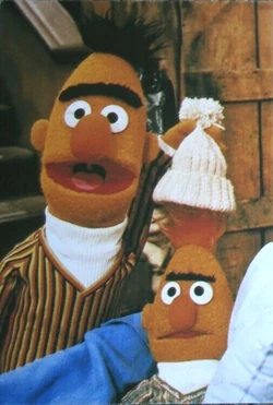 An alternate shot of scene 2, with Bert removing Brad's hat.