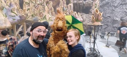 Dan Garza and Ingrid Hansen with a Mudbunny