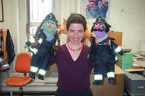 Iams with a couple of Muppet firefighters for ""