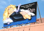 Angelyne inspired billboard of Miss Piggy